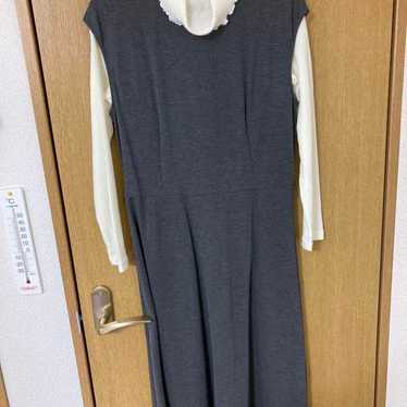 Sleeveless Long Dress with Turtle Neck Set - image 1