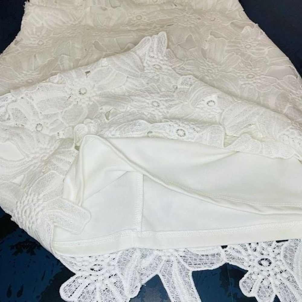 ASTR The Label White Lace Dress size Large - image 12