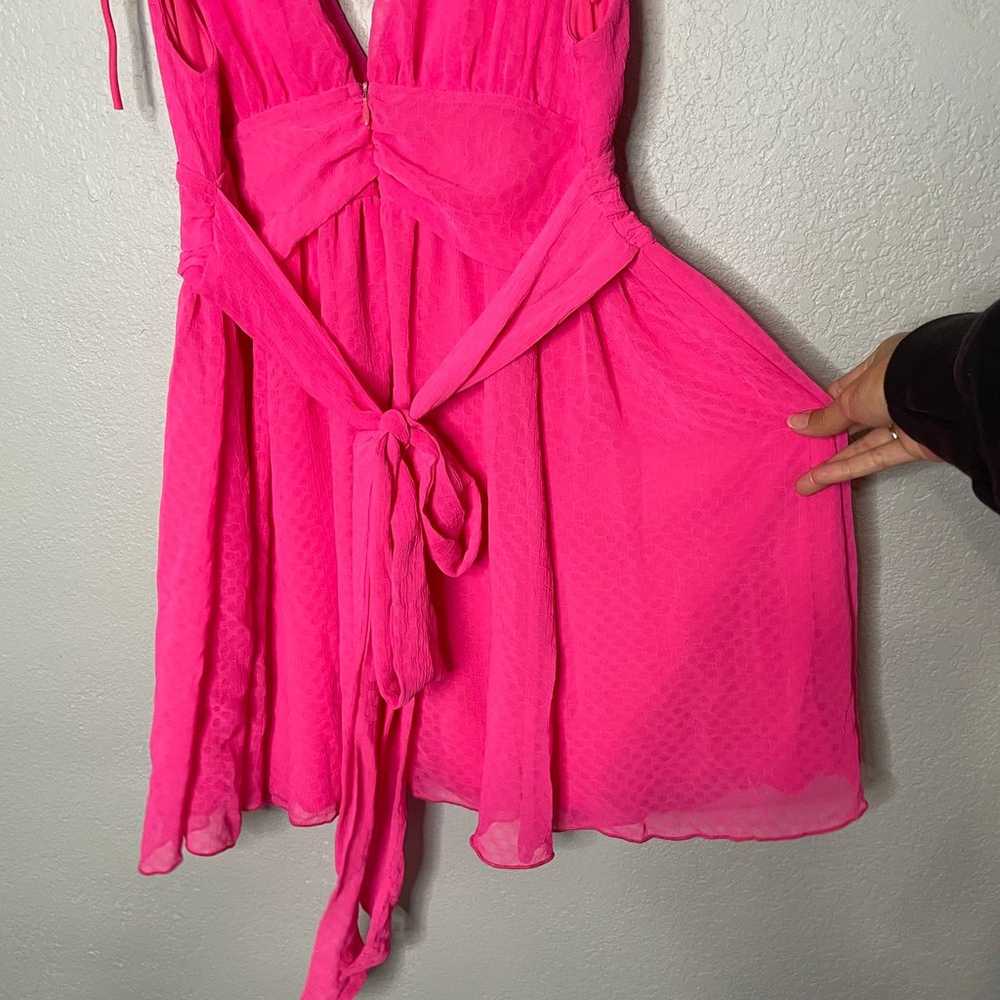 Lucy in the Sky bubblegum pink chiffon dress Size… - image 8