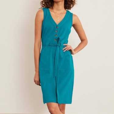 Boden Giselle Turquoise sleeveless Casual sundress