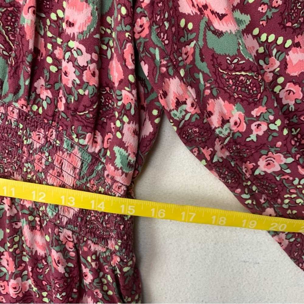 Aerie women's XL floral print dress long sleeve p… - image 4