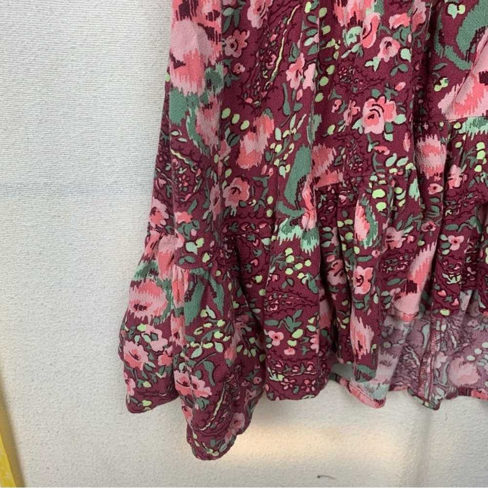 Aerie women's XL floral print dress long sleeve p… - image 8