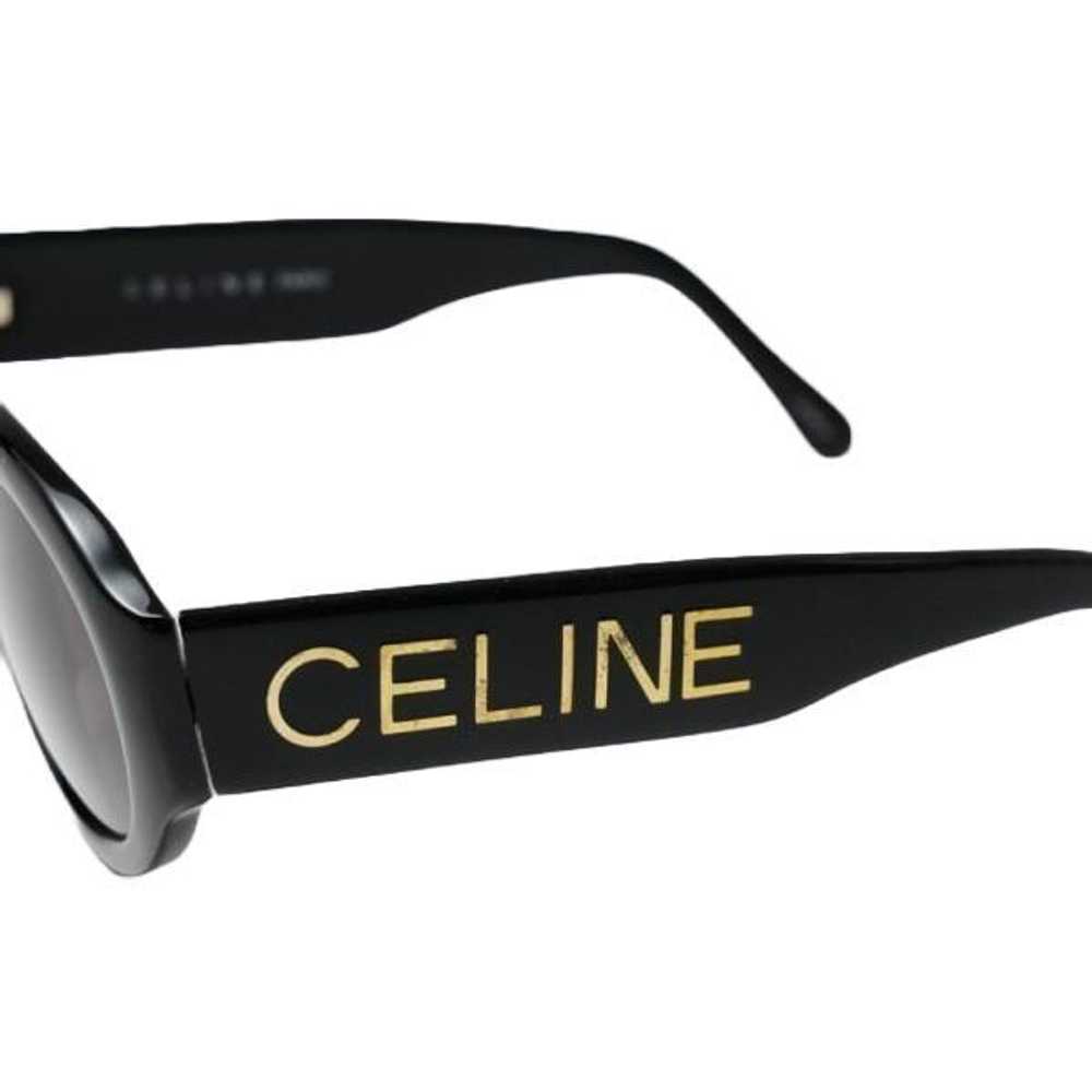 Celine Celine Black Gold Logo Sunglasses CLF-487 - image 2