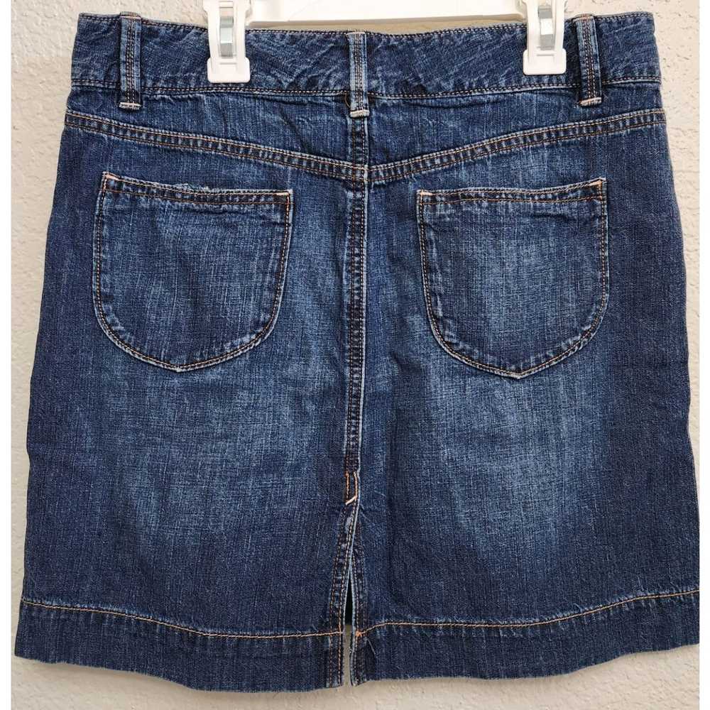 Old Navy Old Navy Blue Faded Flat Front Denim Min… - image 3