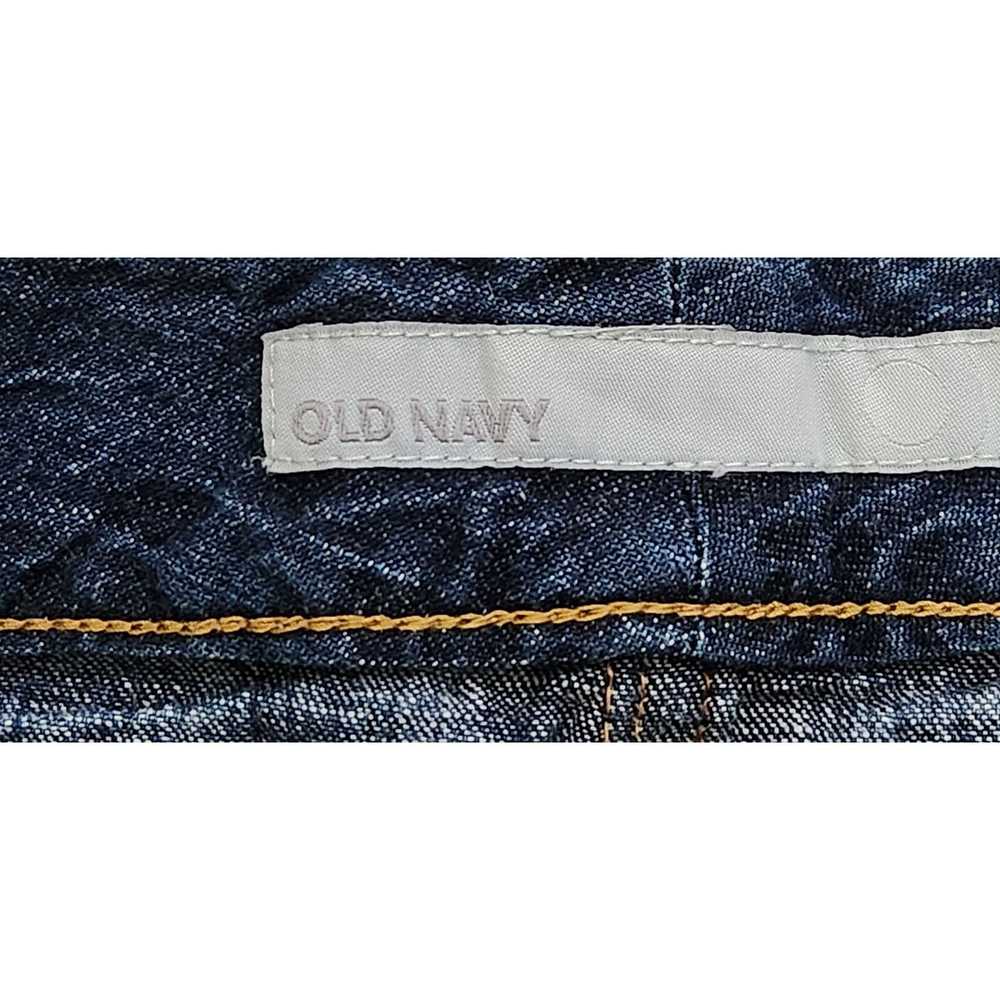 Old Navy Old Navy Blue Faded Flat Front Denim Min… - image 4