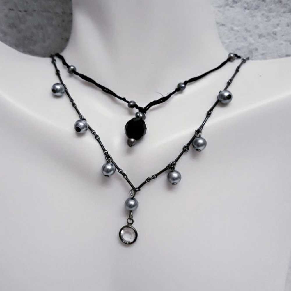 Beautiful FreshWater Pearl Grey Necklace - image 6