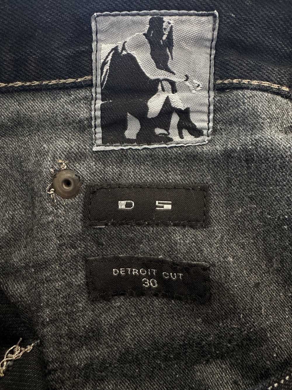 Rick Owens Rick Owens Waxed Detroit Cut Denim - image 11