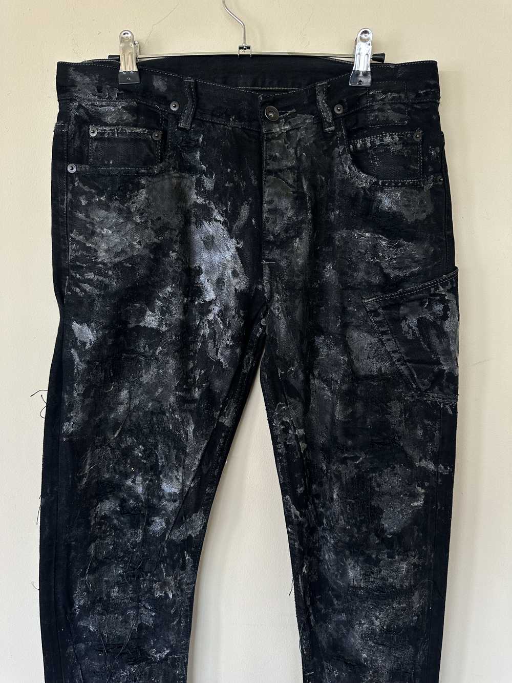 Rick Owens Rick Owens Waxed Detroit Cut Denim - image 3