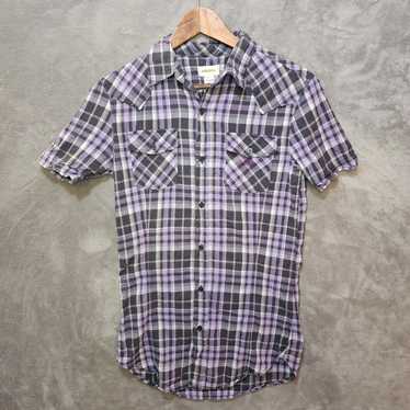 Diesel Diesel Y2K Women's S Long Fit Purple Plaid 