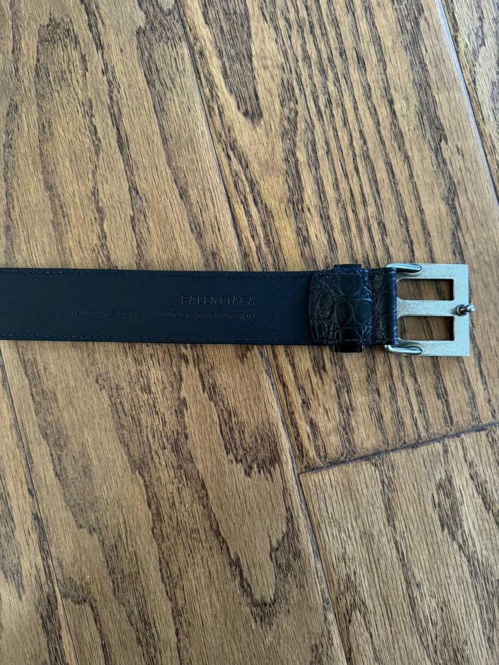 Balenciaga CROCODILE BALENCIAGA BELT SZ 100 - image 5