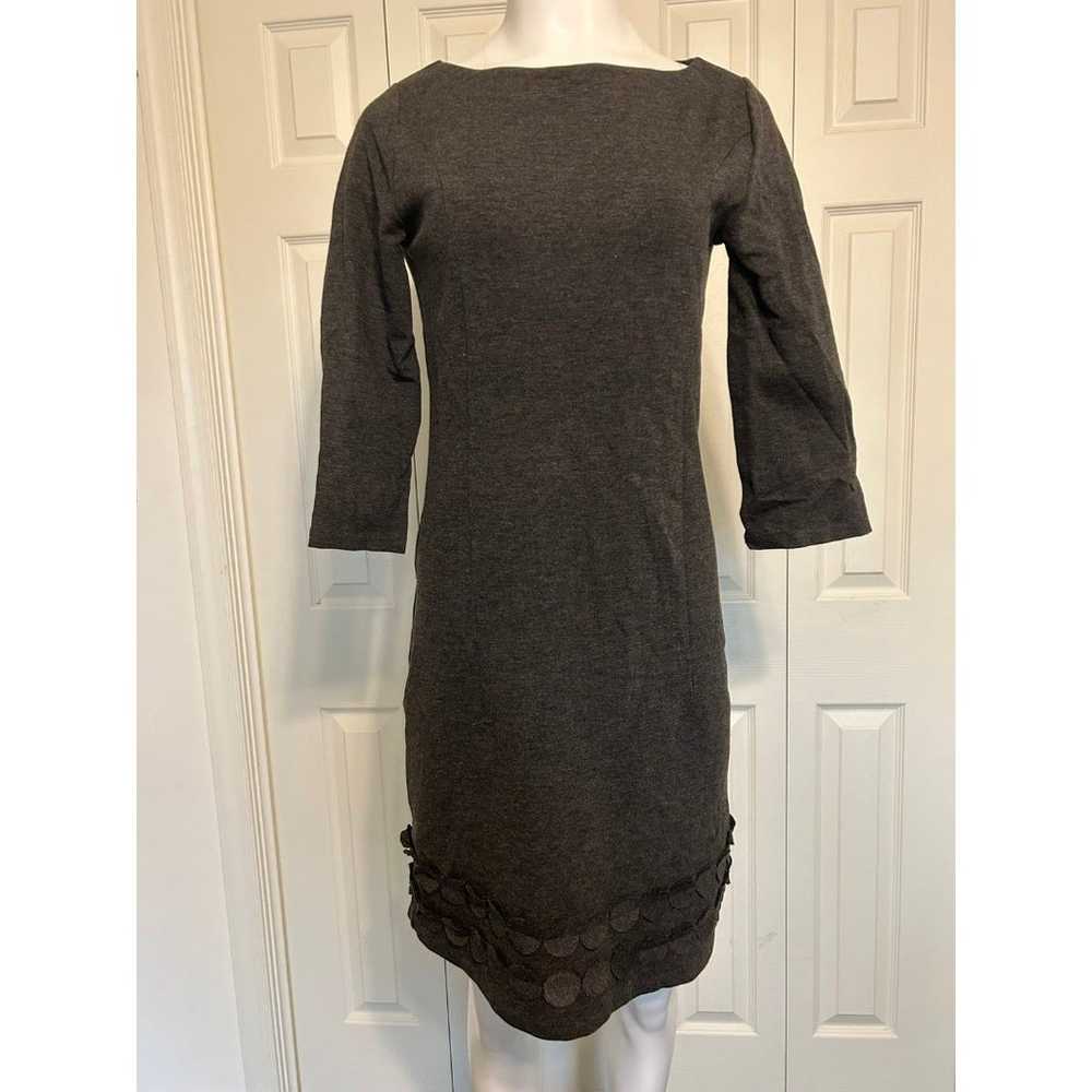 Boden womens Jersey Circle Gray Dress Size 6 - image 1