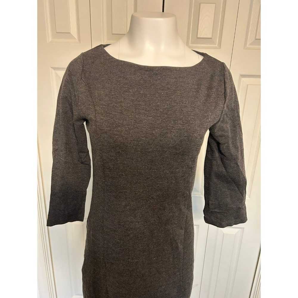 Boden womens Jersey Circle Gray Dress Size 6 - image 2