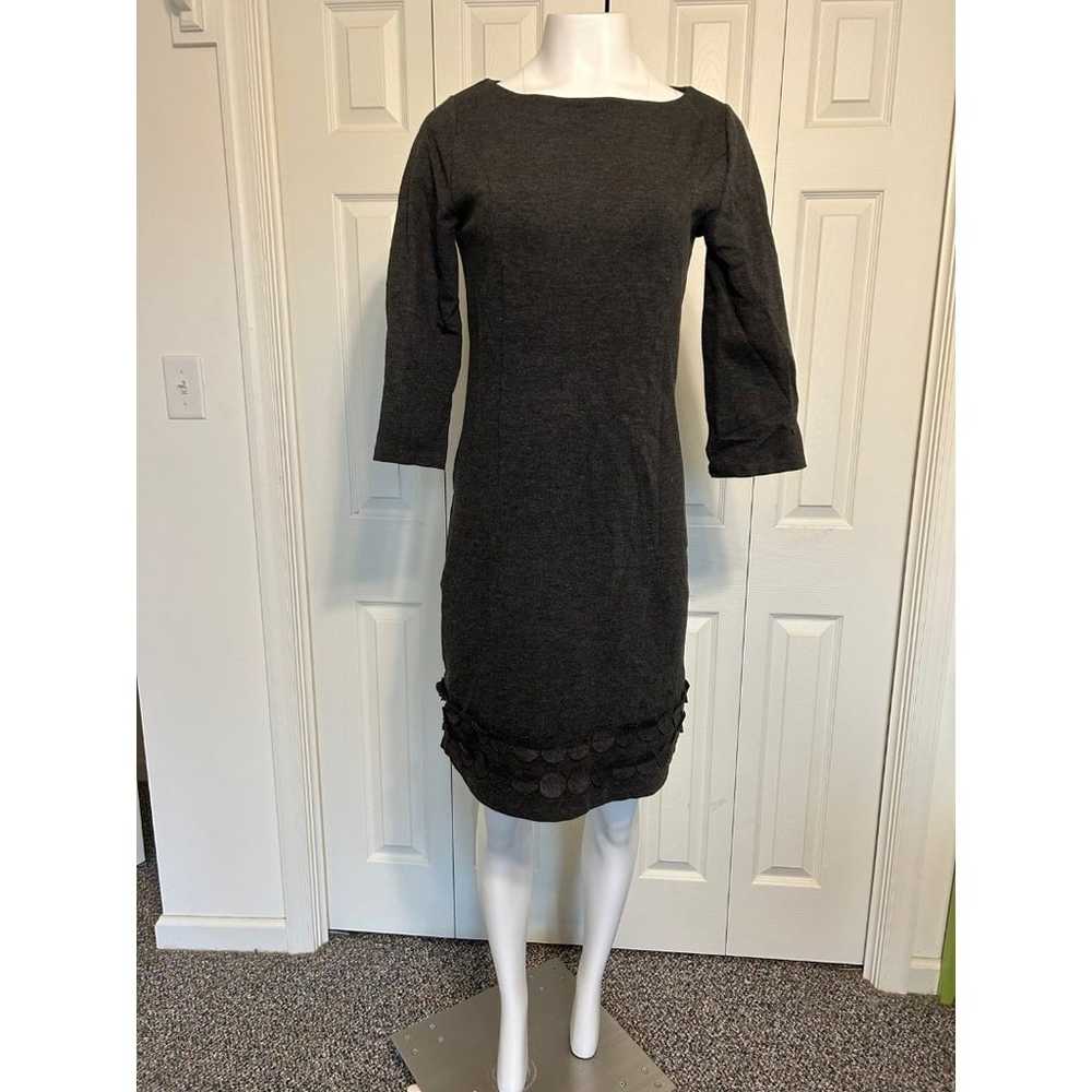 Boden womens Jersey Circle Gray Dress Size 6 - image 3