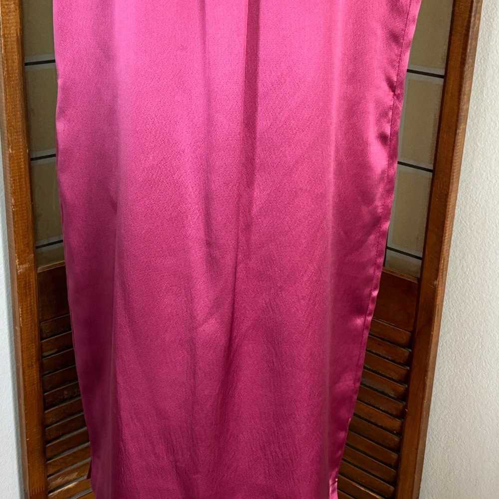 Talbots 100% Silk Burgundy Sheath Midi Length Dre… - image 7