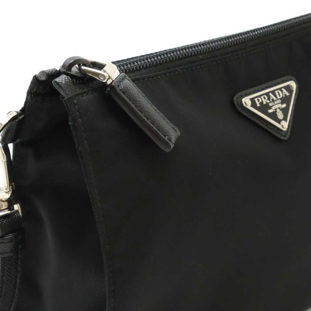 ri56 Prada Second Bag Clutch Multi Pouch Nylon Le… - image 4