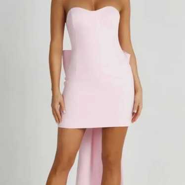 Strapless Bow Mini Dress