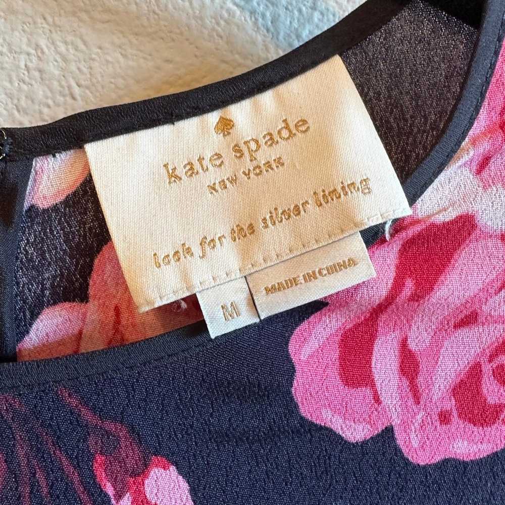 Kate Spade Rambling Roses Rosa Dress Size Medium - image 2