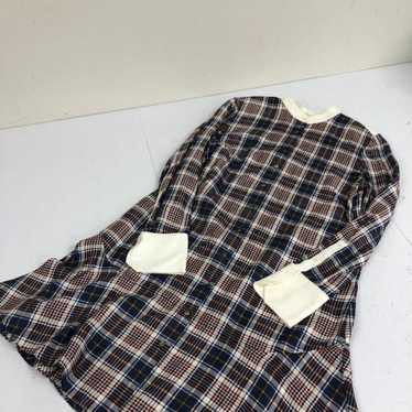 TORY BURCH Long Sleeve Dress Check Shirt Dress 2 - image 1