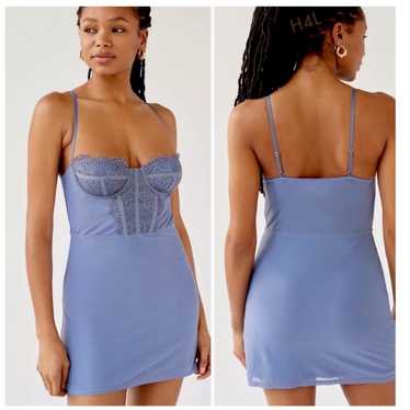 NEW Urban Outfitters Brenna Bustier Mesh Bodycon M