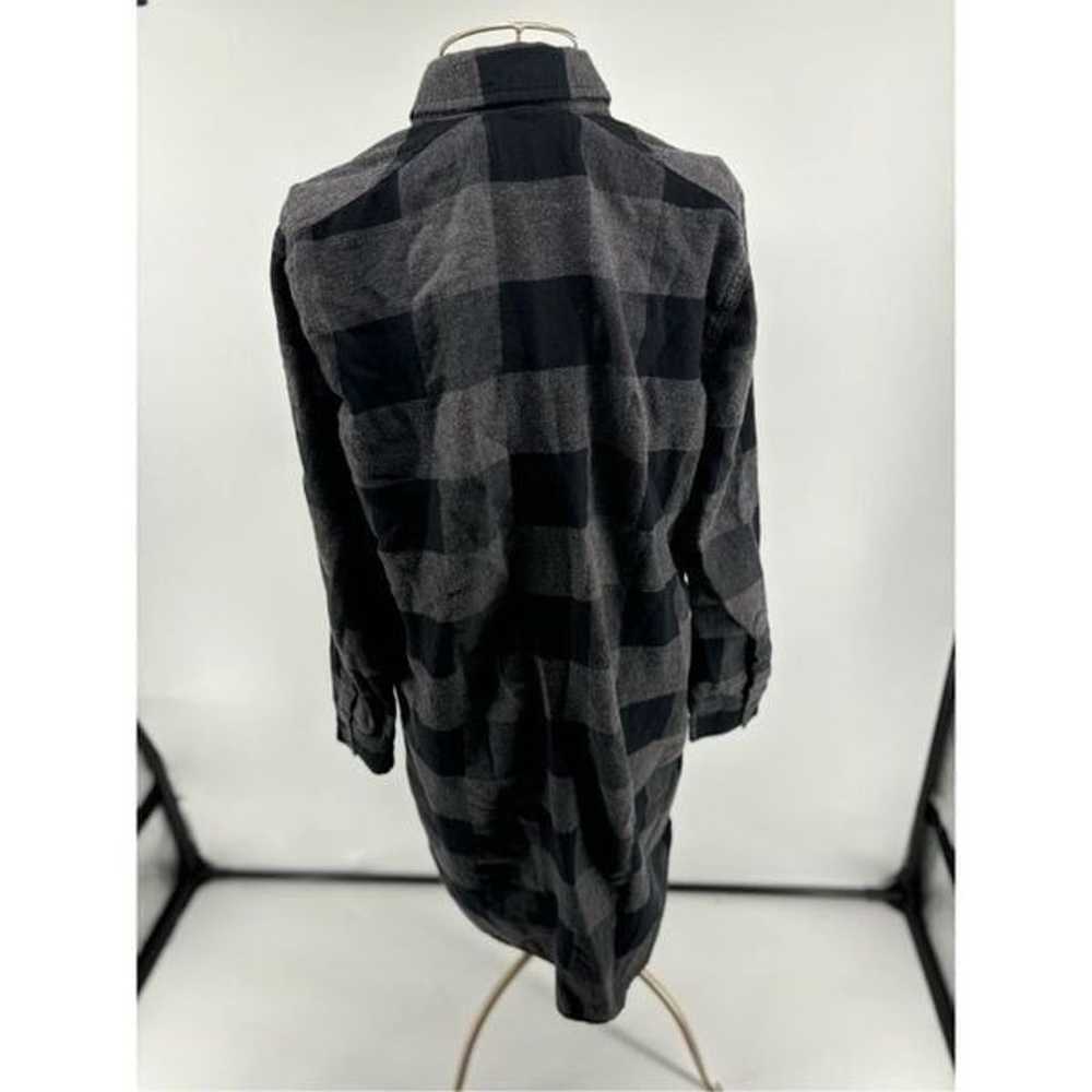 Aritzia Wilfred Free black gray long sleeve plaid… - image 9