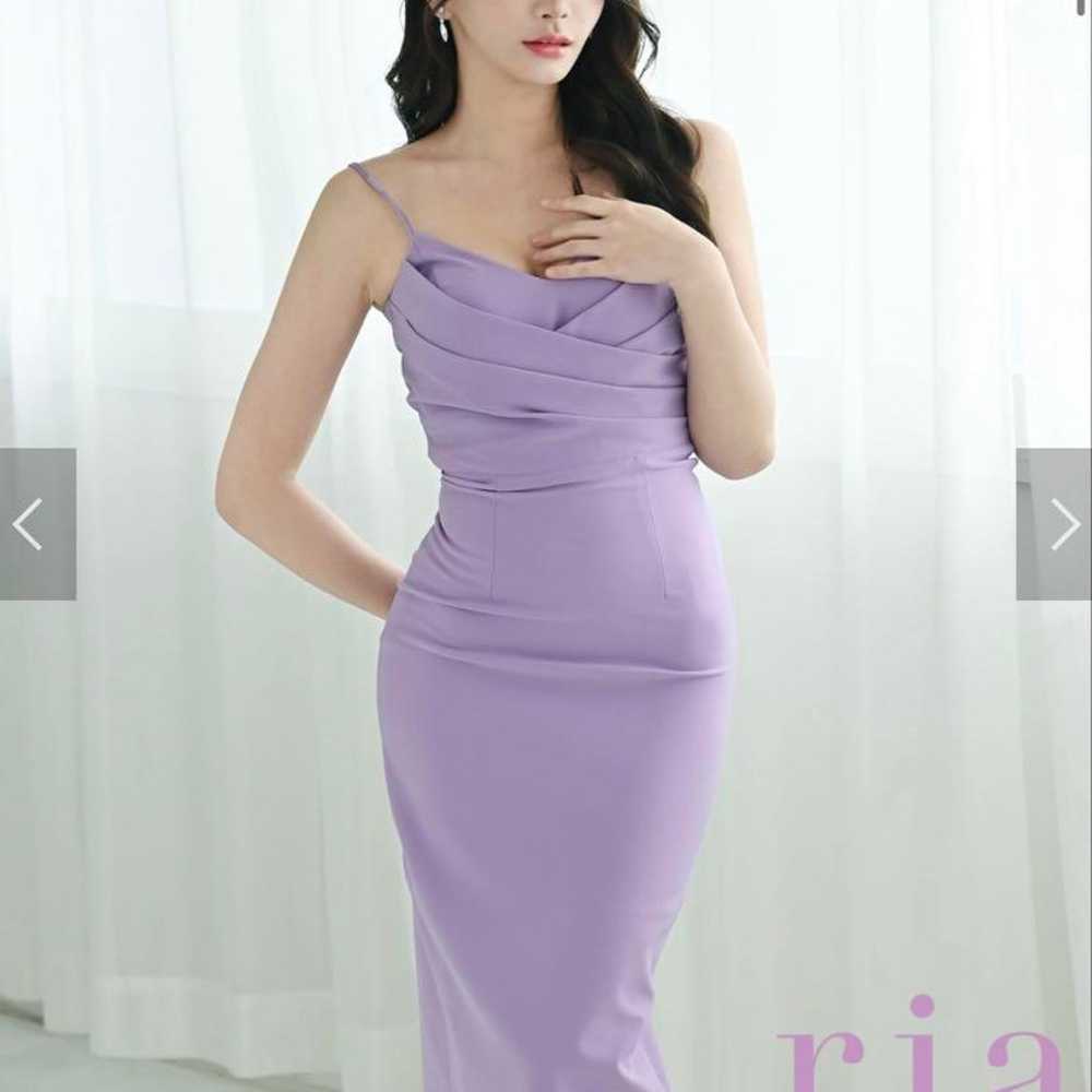 Ria Lavender Tight One-Piece Dress - image 2