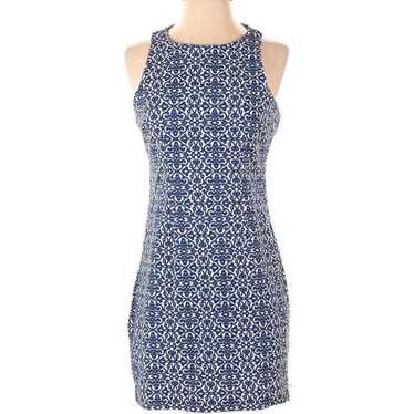 Walter Baker Regina Blue Cotton Twill Mini Dress M