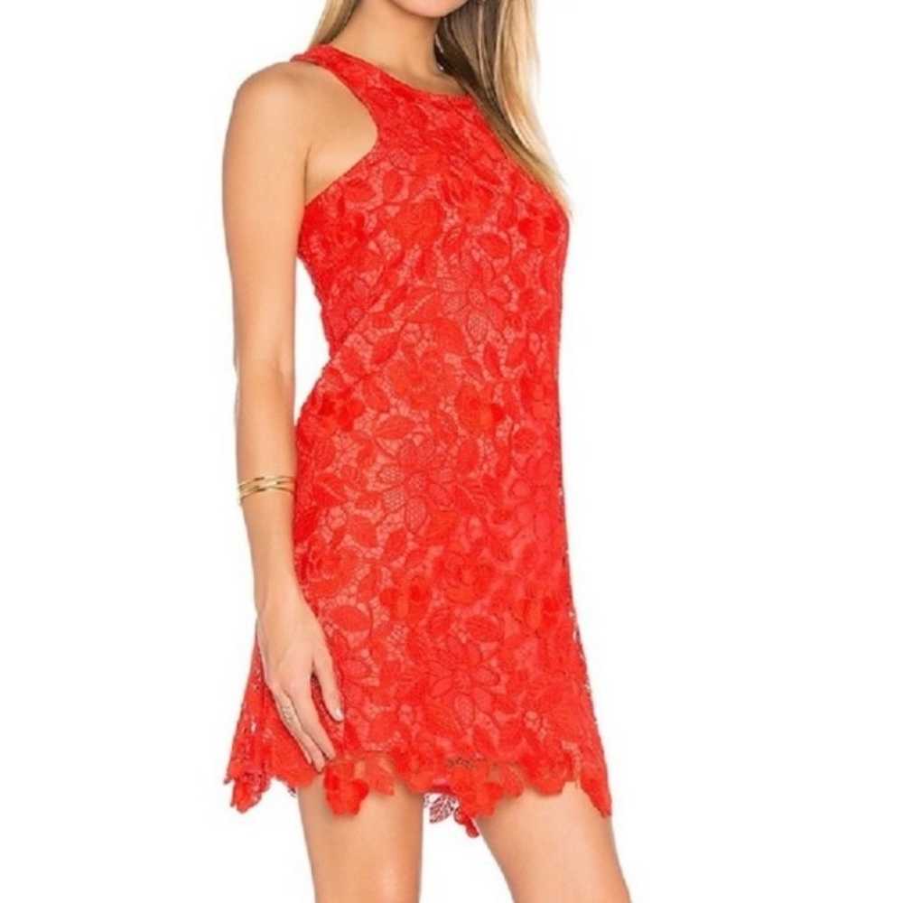 LOVERS + FRIENDS MEDIUM CASPIAN RED SHIFT DRESS E… - image 2