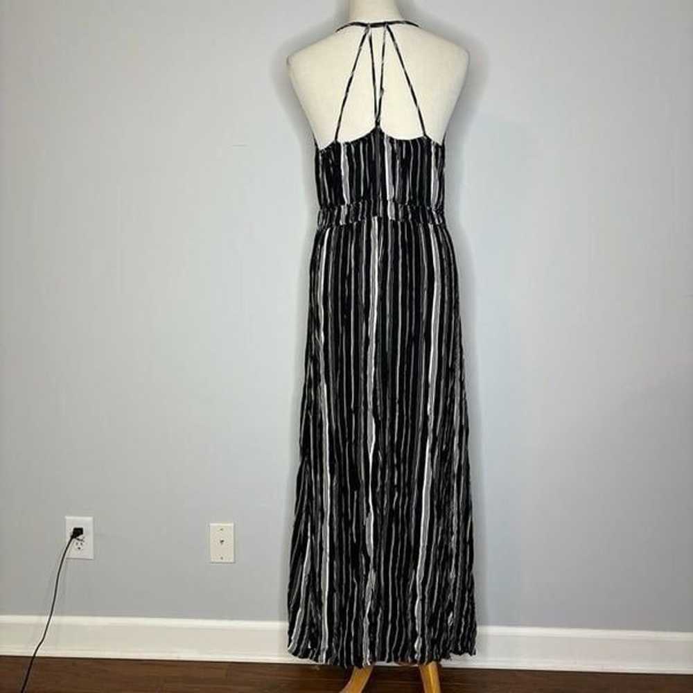 Maurices- Black & White Striped Maxi Dress - image 3