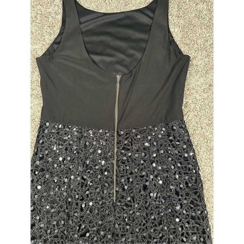 Adrianna Papell Black Sequins Embellished Cocktai… - image 8