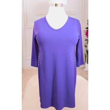 Spirited Randolph Duke Purple XL Sheath Dress Met… - image 1