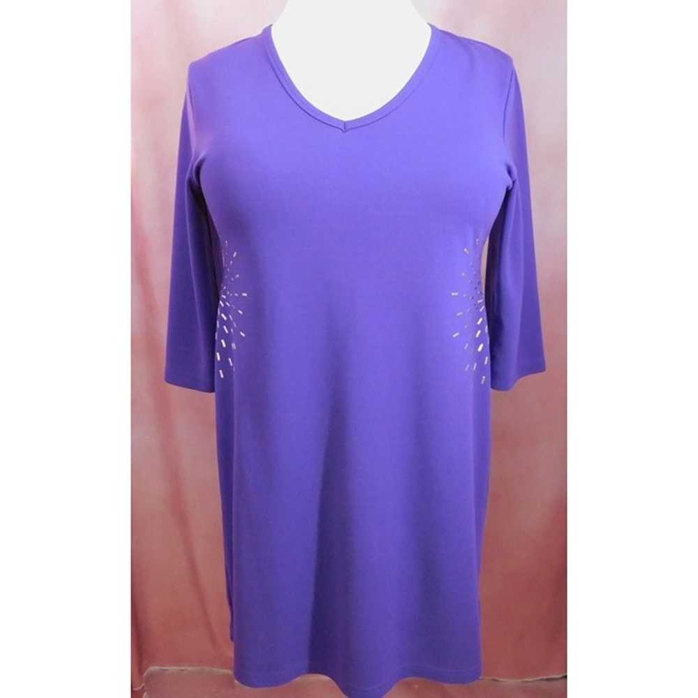 Spirited Randolph Duke Purple XL Sheath Dress Met… - image 2