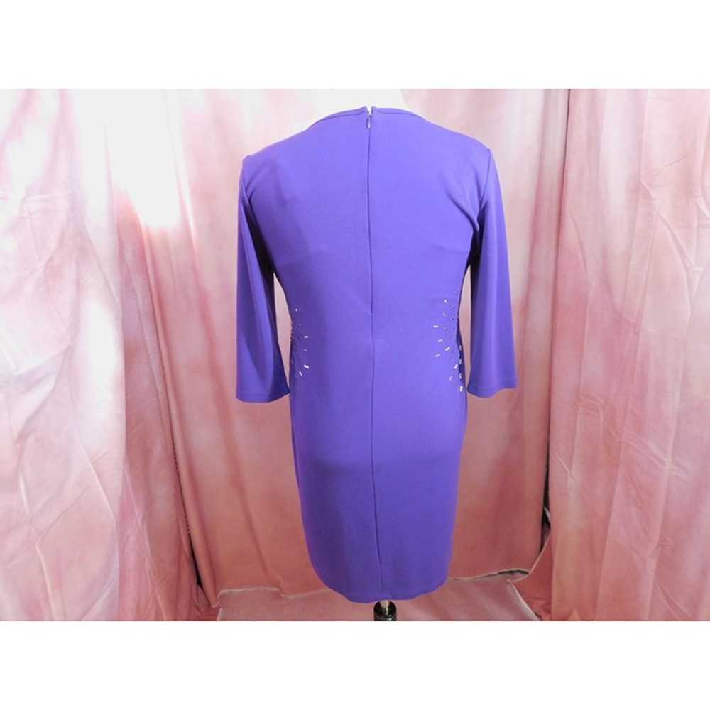 Spirited Randolph Duke Purple XL Sheath Dress Met… - image 5