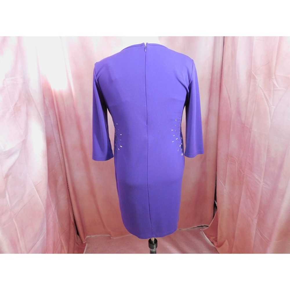 Spirited Randolph Duke Purple XL Sheath Dress Met… - image 6