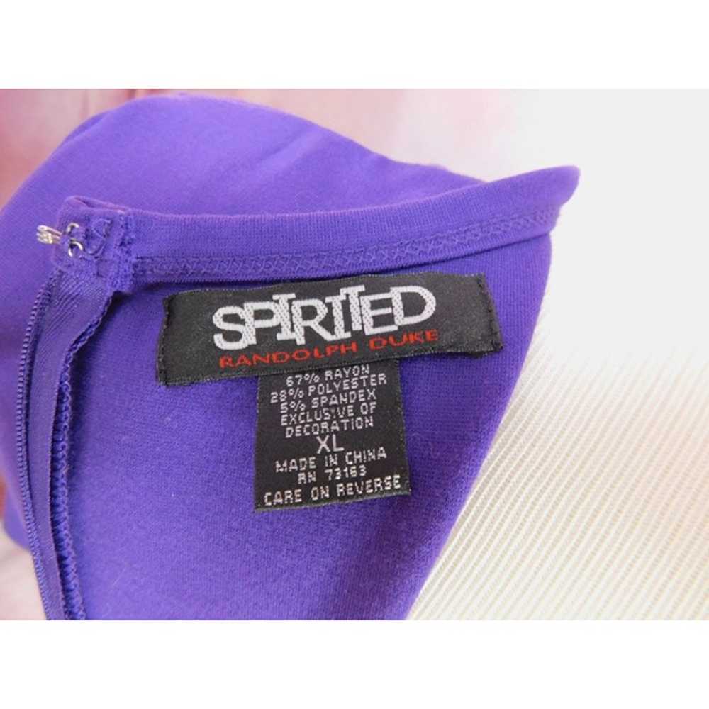 Spirited Randolph Duke Purple XL Sheath Dress Met… - image 8