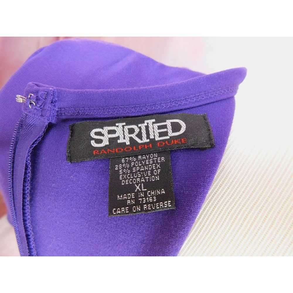 Spirited Randolph Duke Purple XL Sheath Dress Met… - image 9