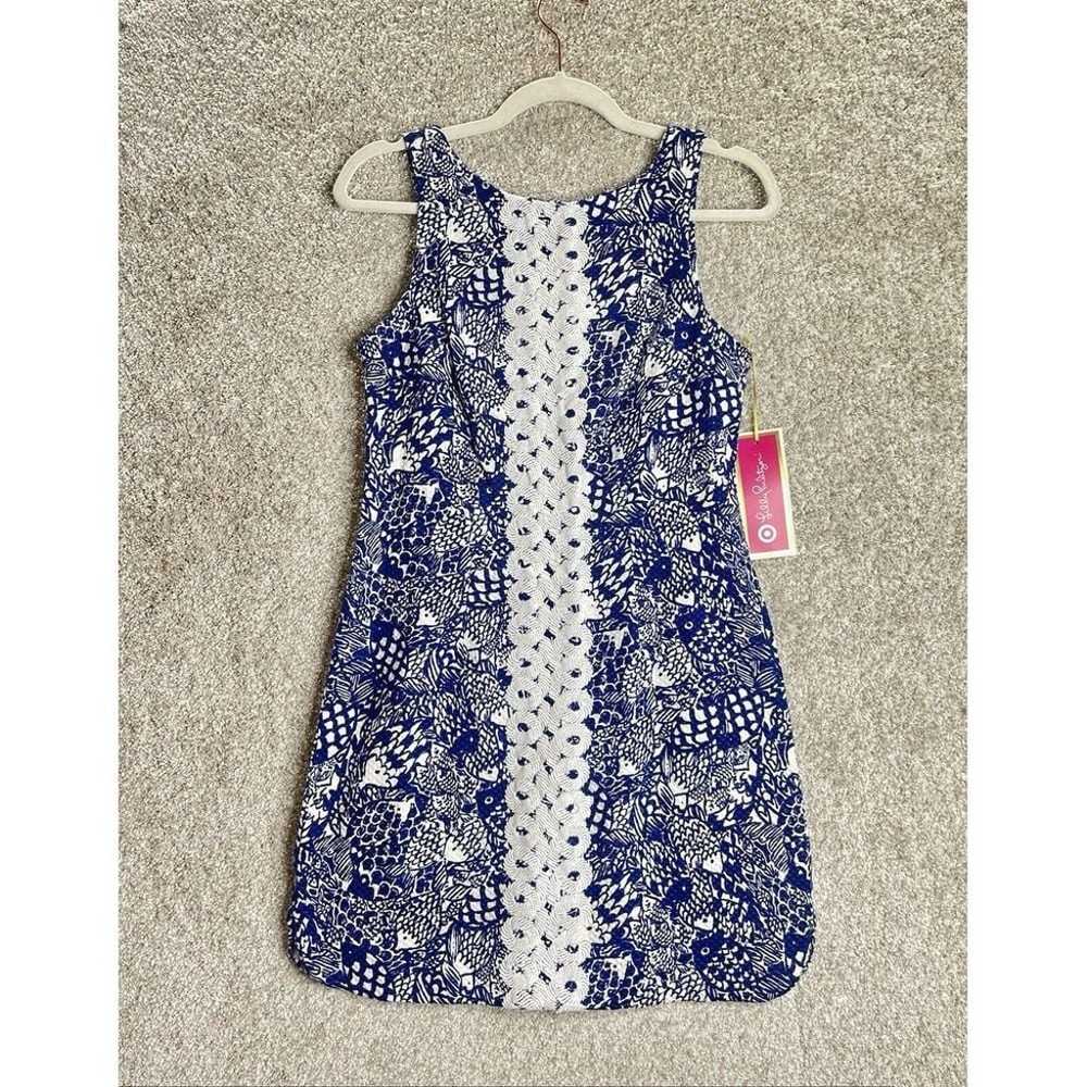 Lilly Pulitzer Dress Women's 4 Upstream Blue Whit… - image 1