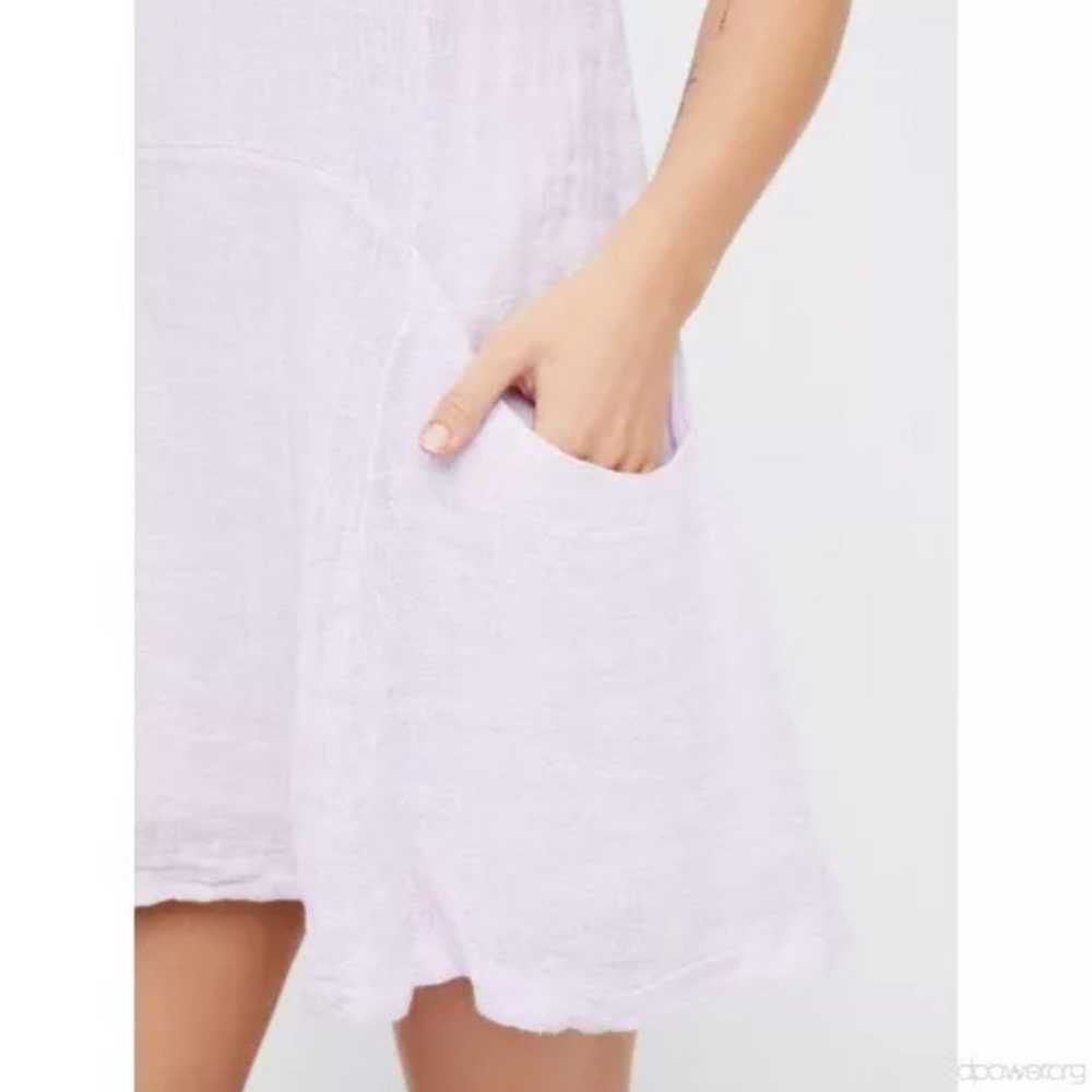 Free People Sleeveless Linen Smooth Sailing Mini … - image 2