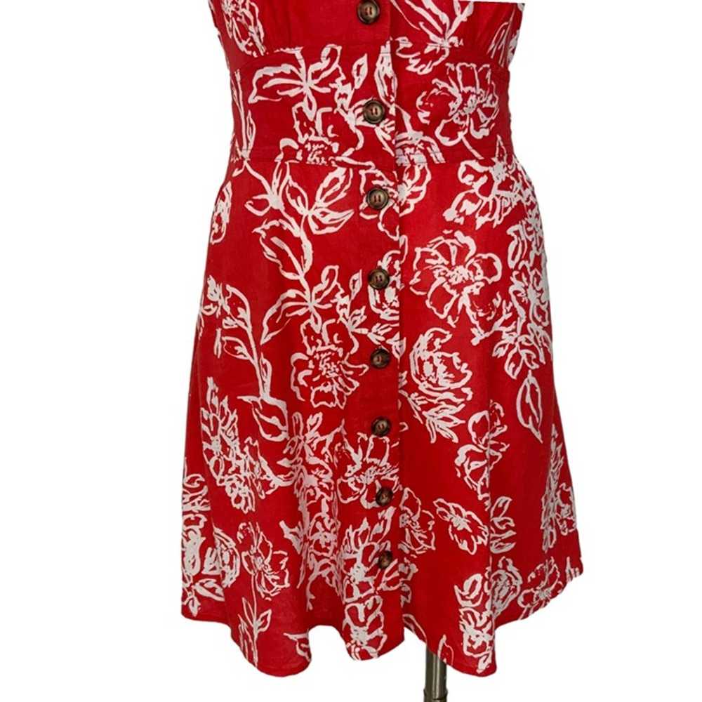 Free People A Thing Called Love Mini Dress 8 Red … - image 7