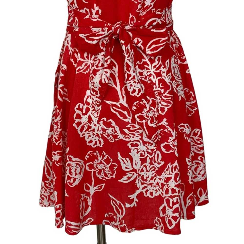 Free People A Thing Called Love Mini Dress 8 Red … - image 8