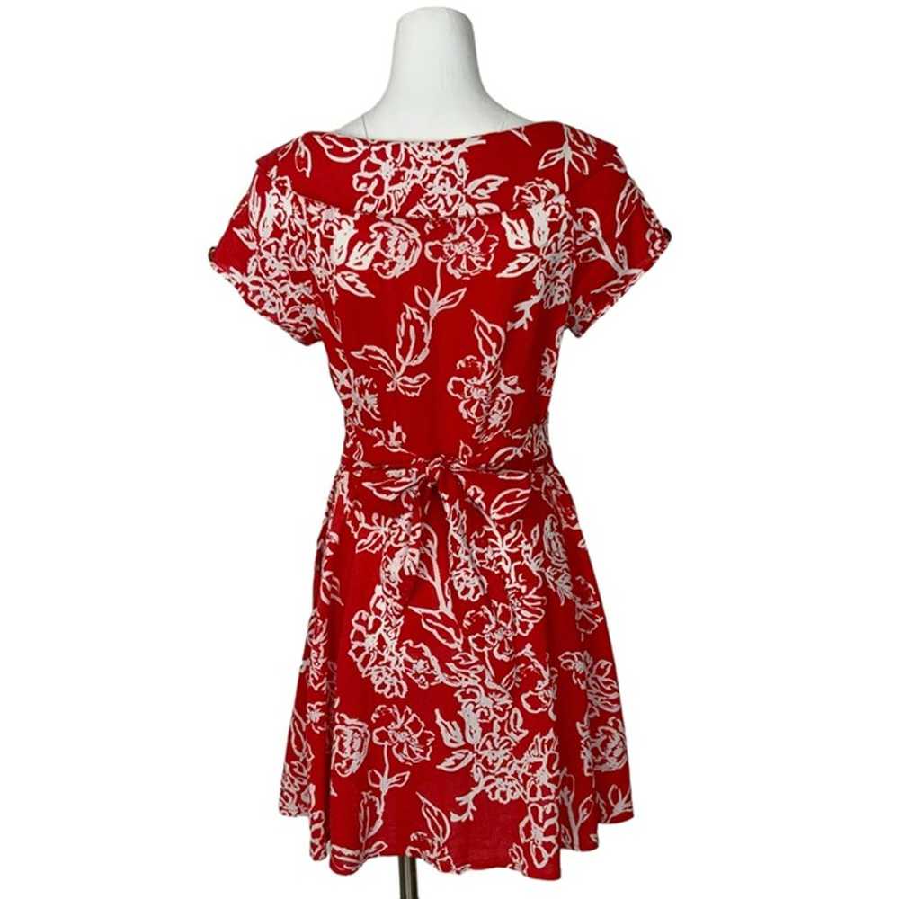 Free People A Thing Called Love Mini Dress 8 Red … - image 9