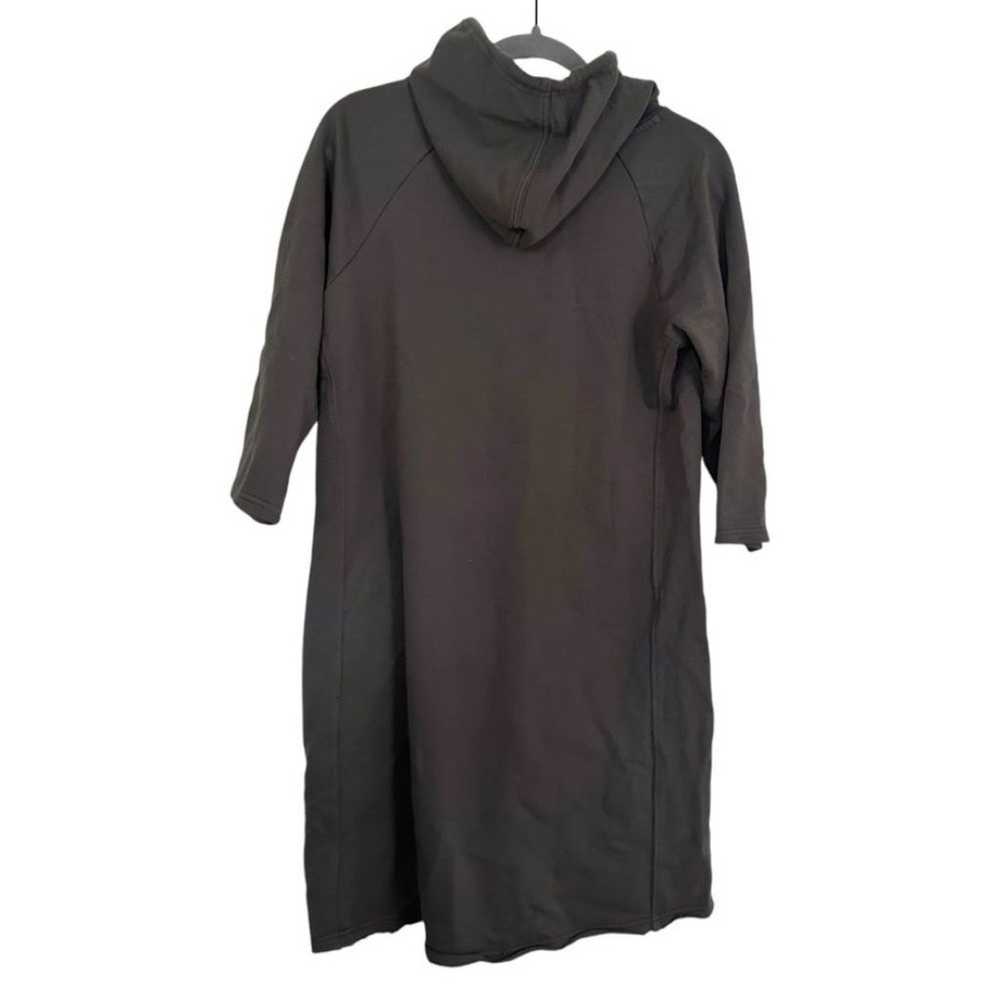 Pact Organic Cotton Sweatshirt Dress Size M Gray - image 6