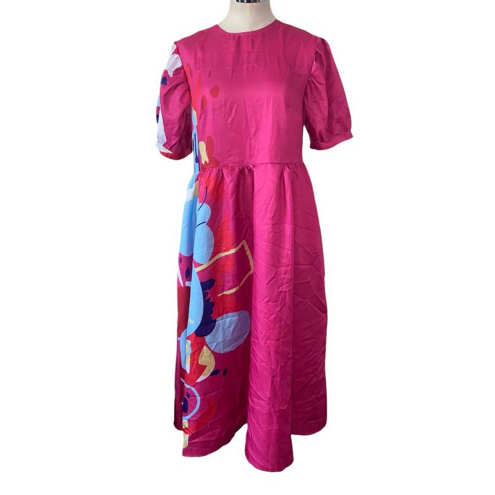 Barbie Movie Weird Doll Pink Puff Sleeve Abstract… - image 4