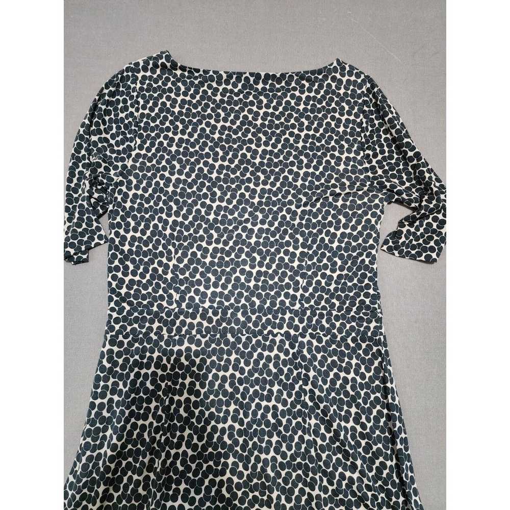 Boden Dress US 12R 3/4 Sleeves Rouched Front Shif… - image 3