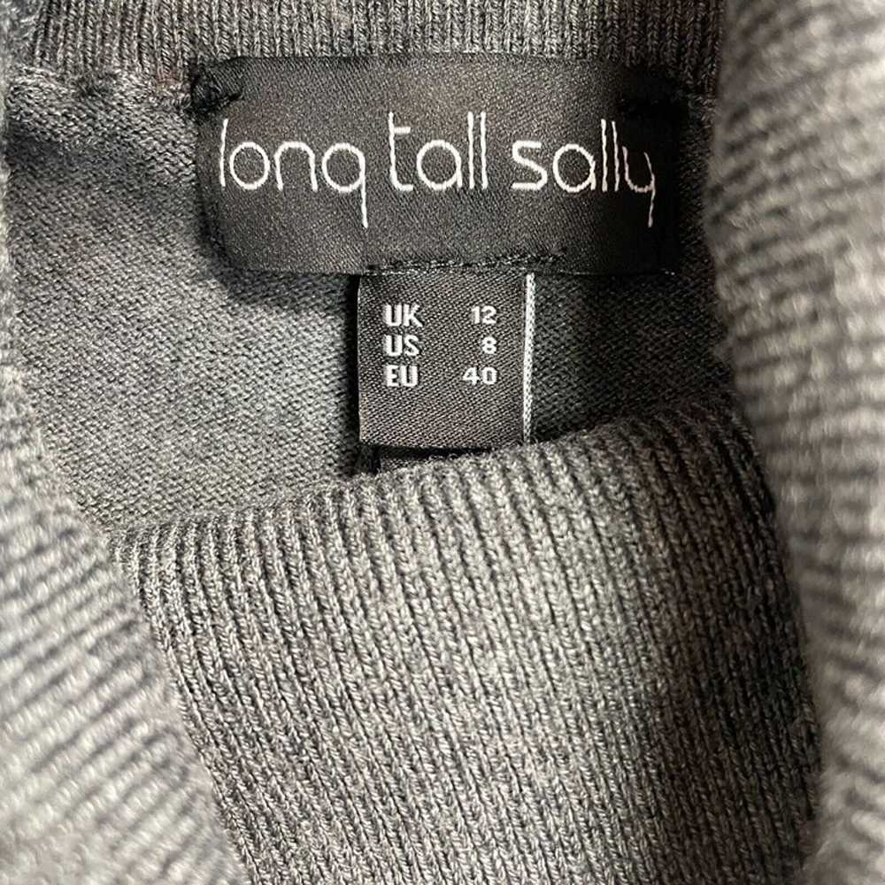 Long Tall Sally Sweater Dress Womens 8 Gray Bell … - image 6