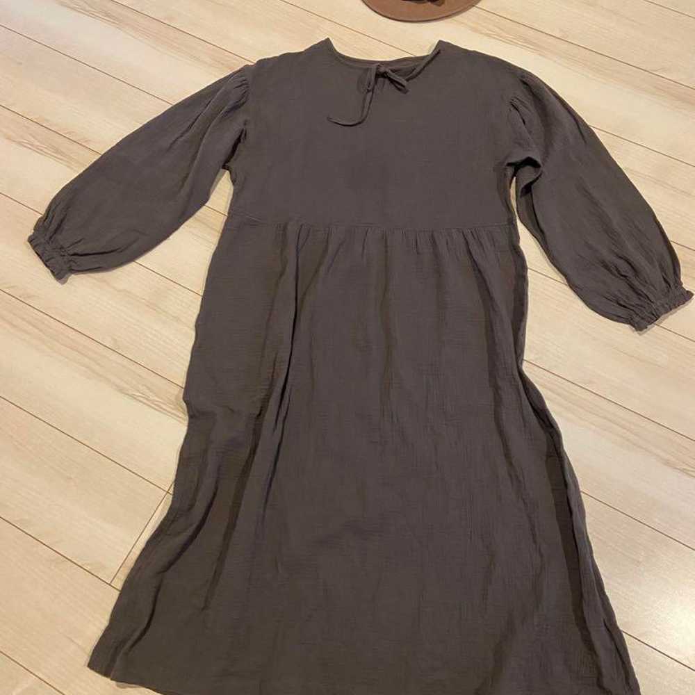 Cotton 100% Natural Grey Dress for Women Size L - image 2