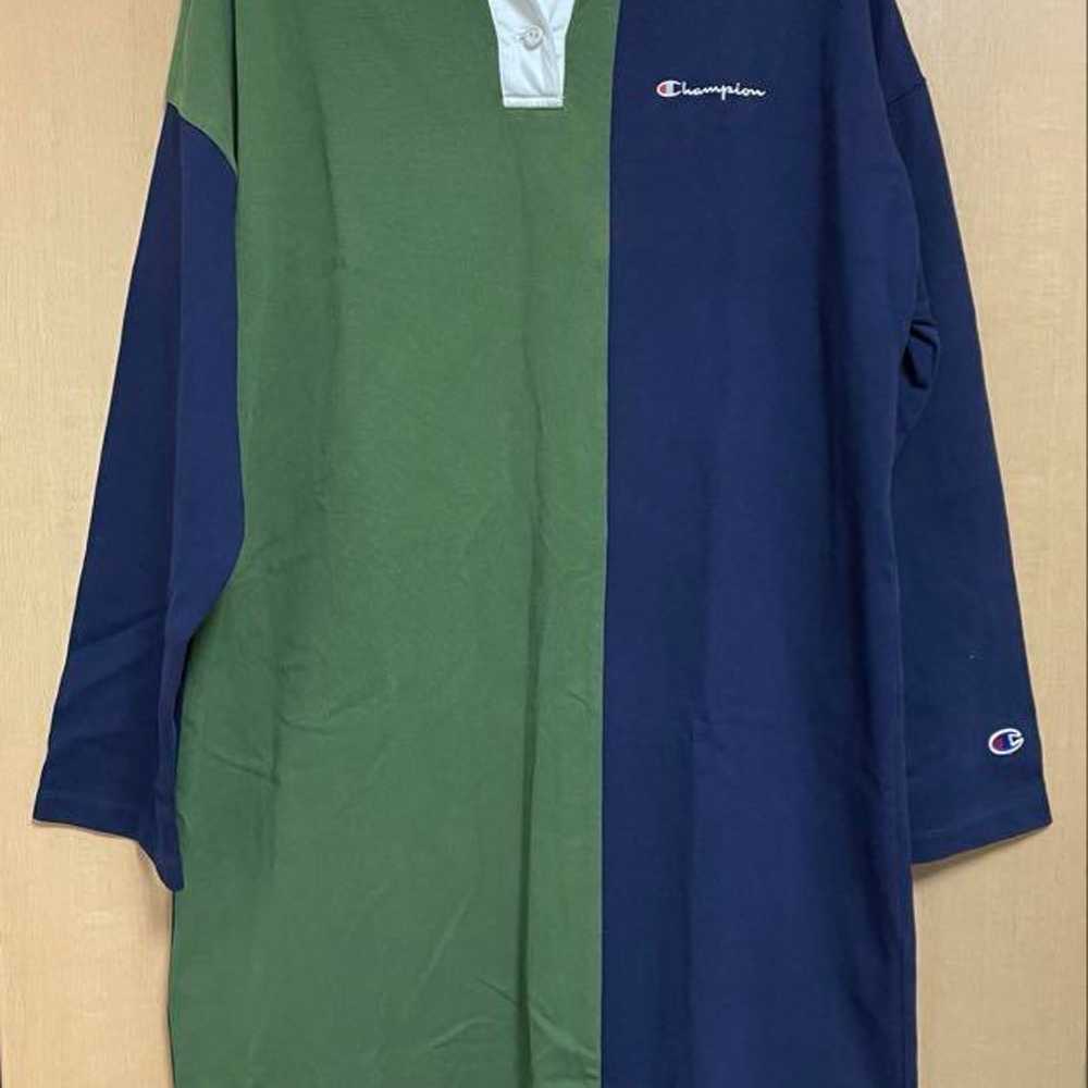 Champion Rugby Shirt Green/Navy One Piece - image 6