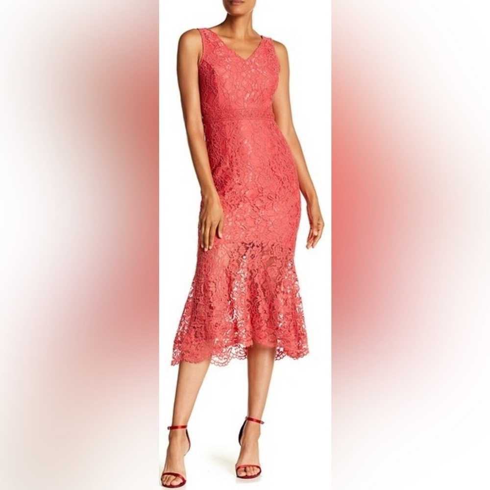 Nanette Lepore CAMEO ROSE V-Neck Sheath Lace Dres… - image 3