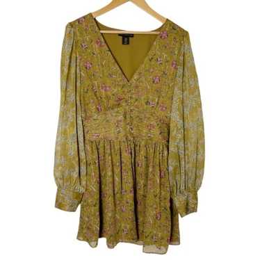 House of Harlow Green Longsleeve Dress - image 1