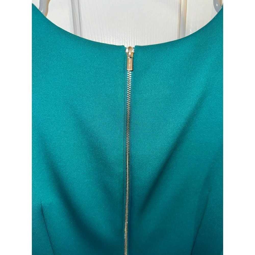 Calvin Klein Elegant Green Sheath Dress with Gold… - image 5