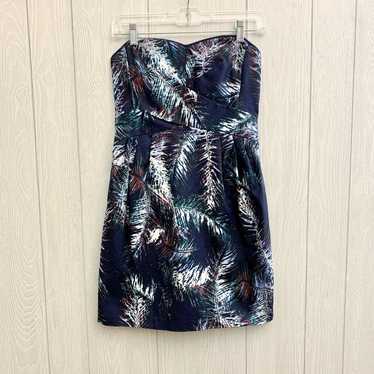 Club Monaco Blue Multi Sleeveless Dress Size 4